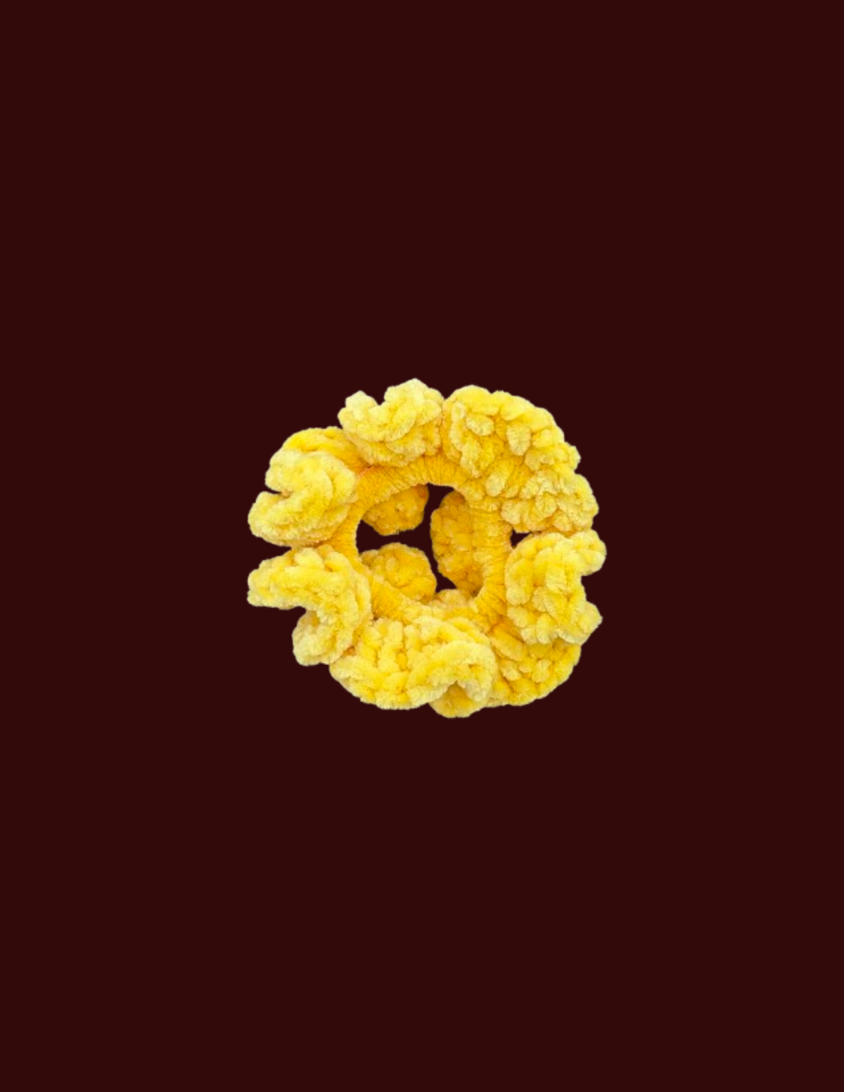 Banana Hair Scrunchie