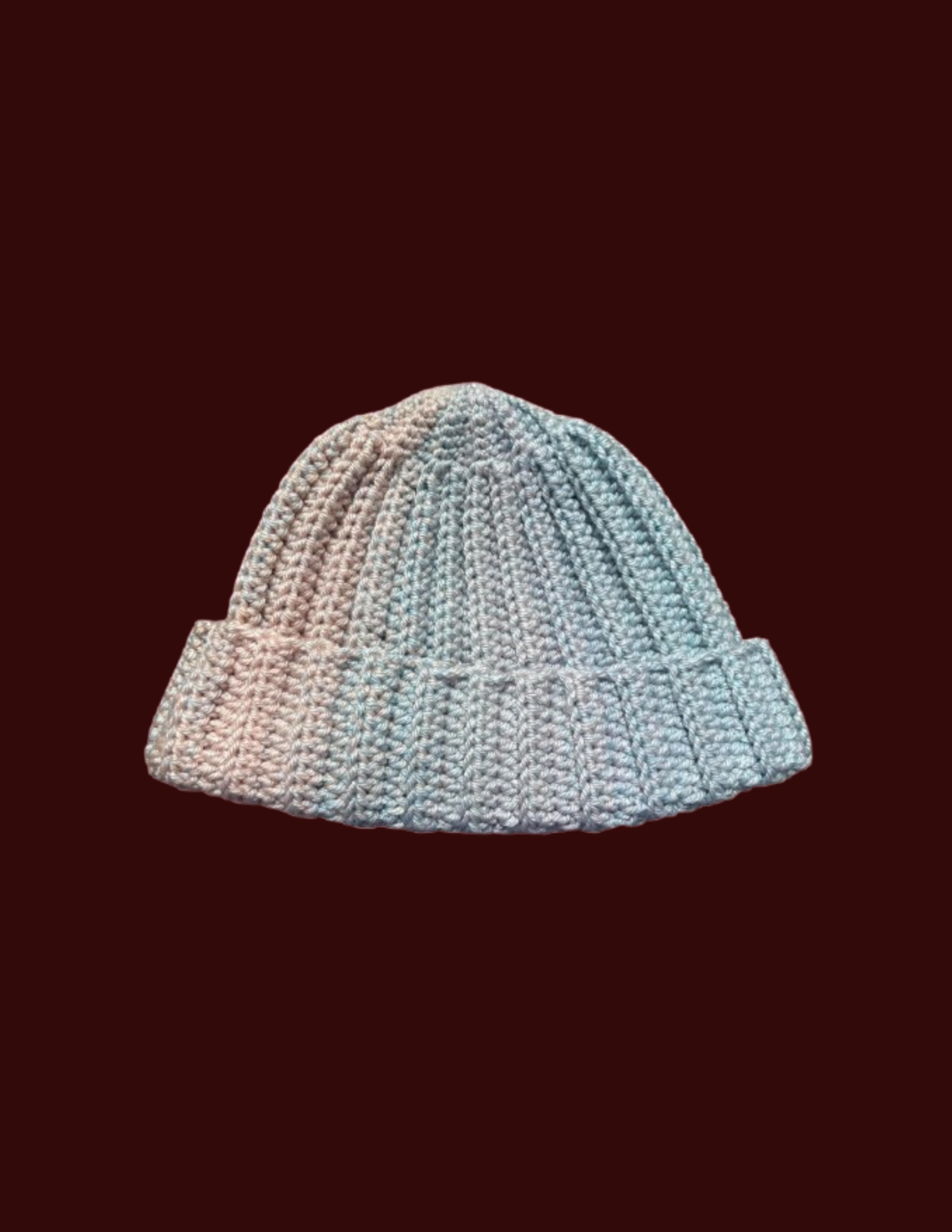 Adult Ribbed Beanie w/ brim